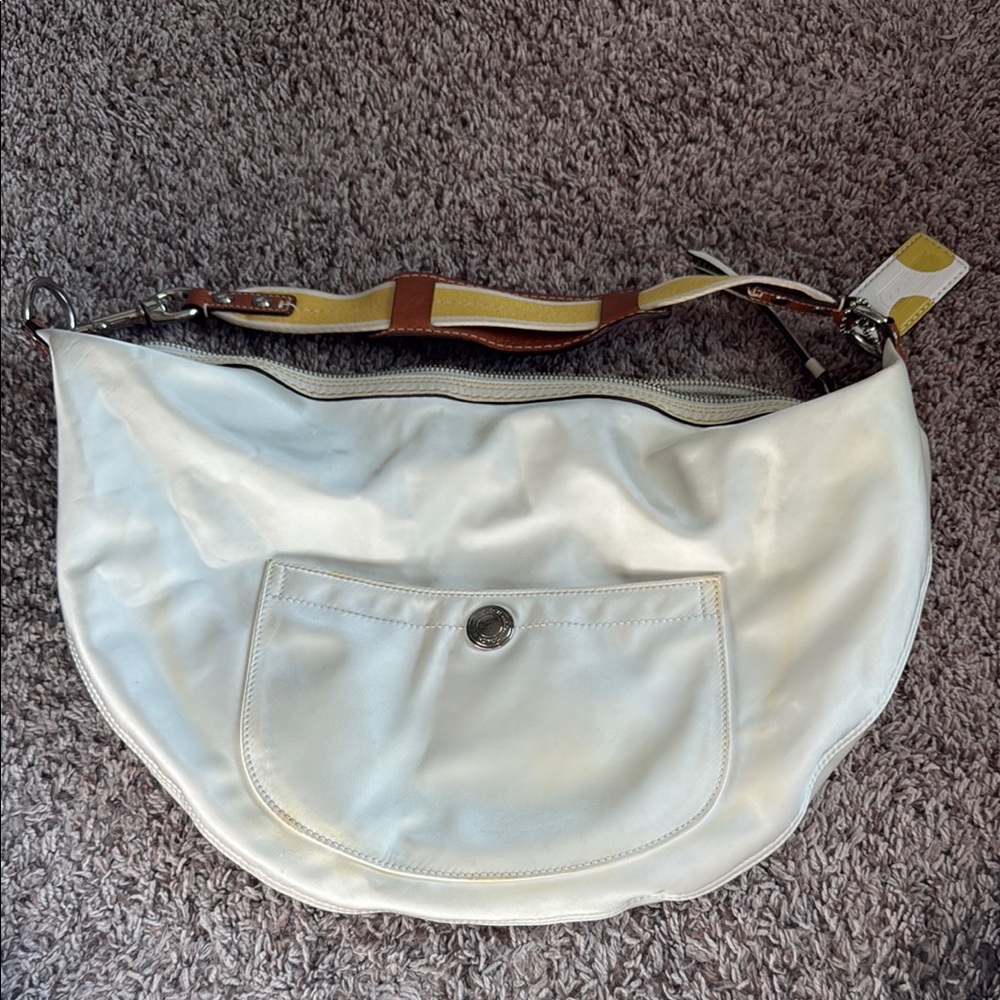 Coach White nylon Hobo Bag